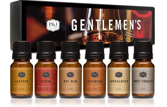 Gentlemen's Set of 6 Premium Grade Fragrance Oils